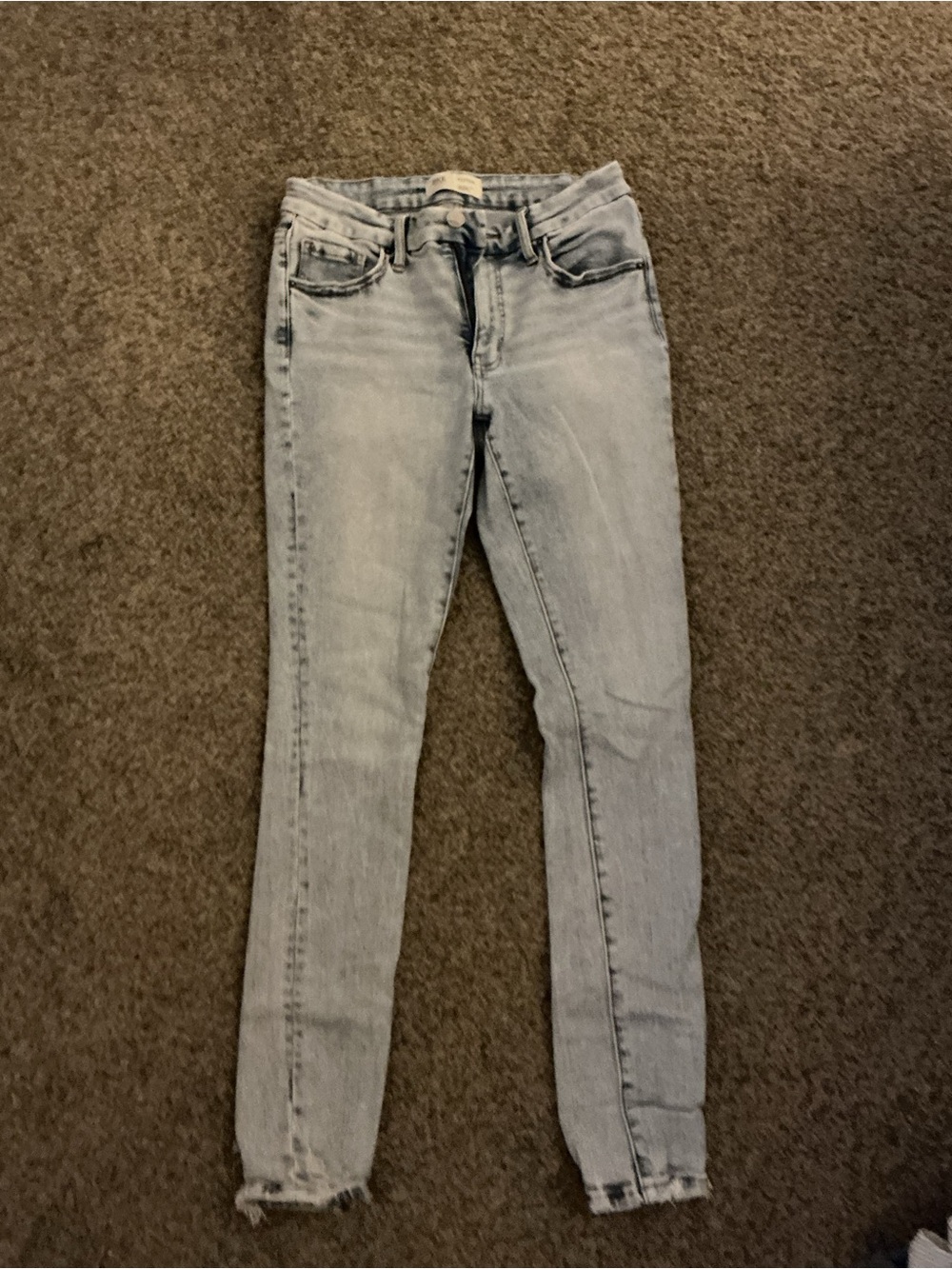 BKE Women's Light Wash Skinny Jeans - Light Blue